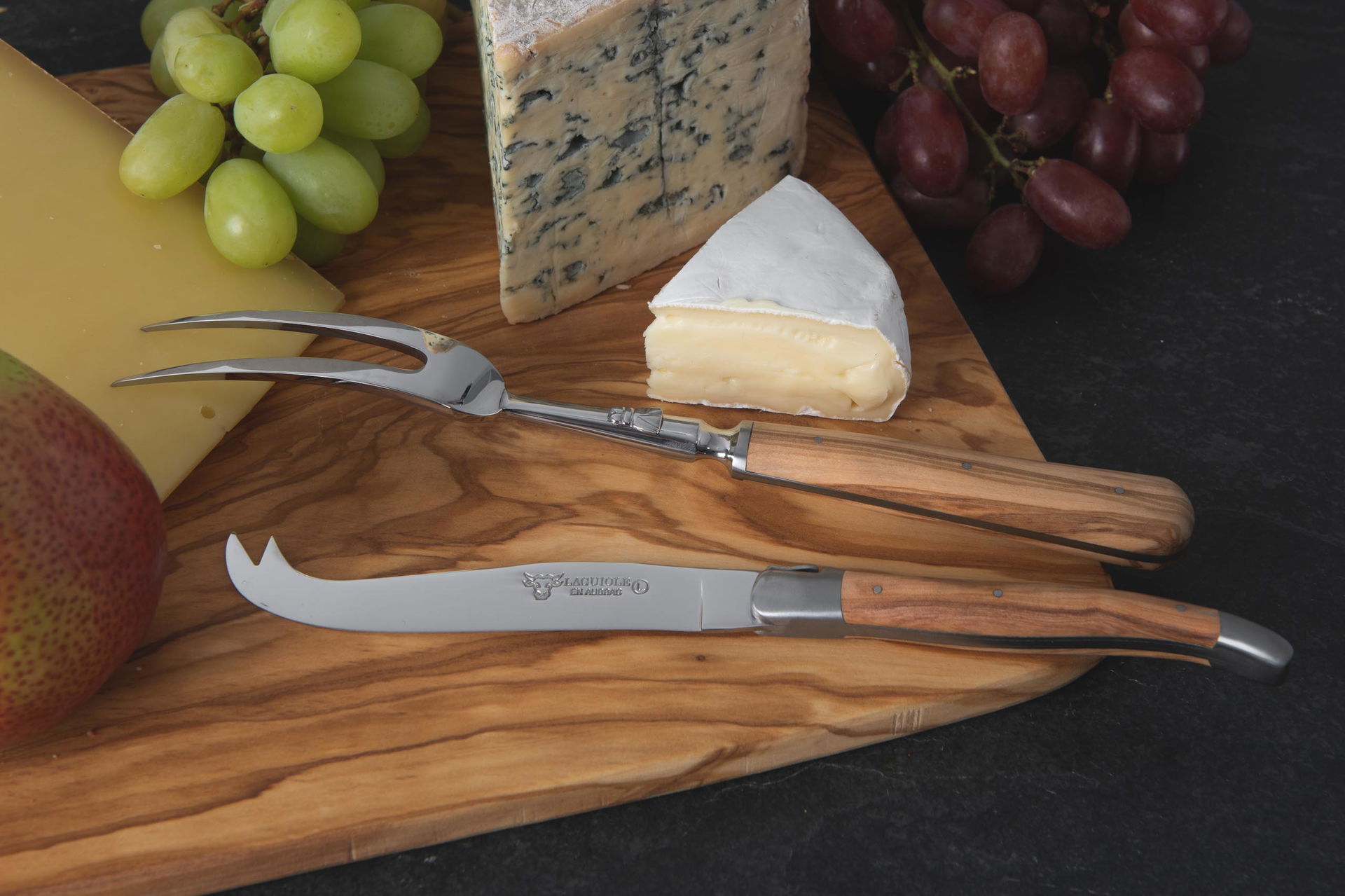 Laguiole Besteck, Laguiole Steakmesser, Gabeln HolzLeute HolzLeute