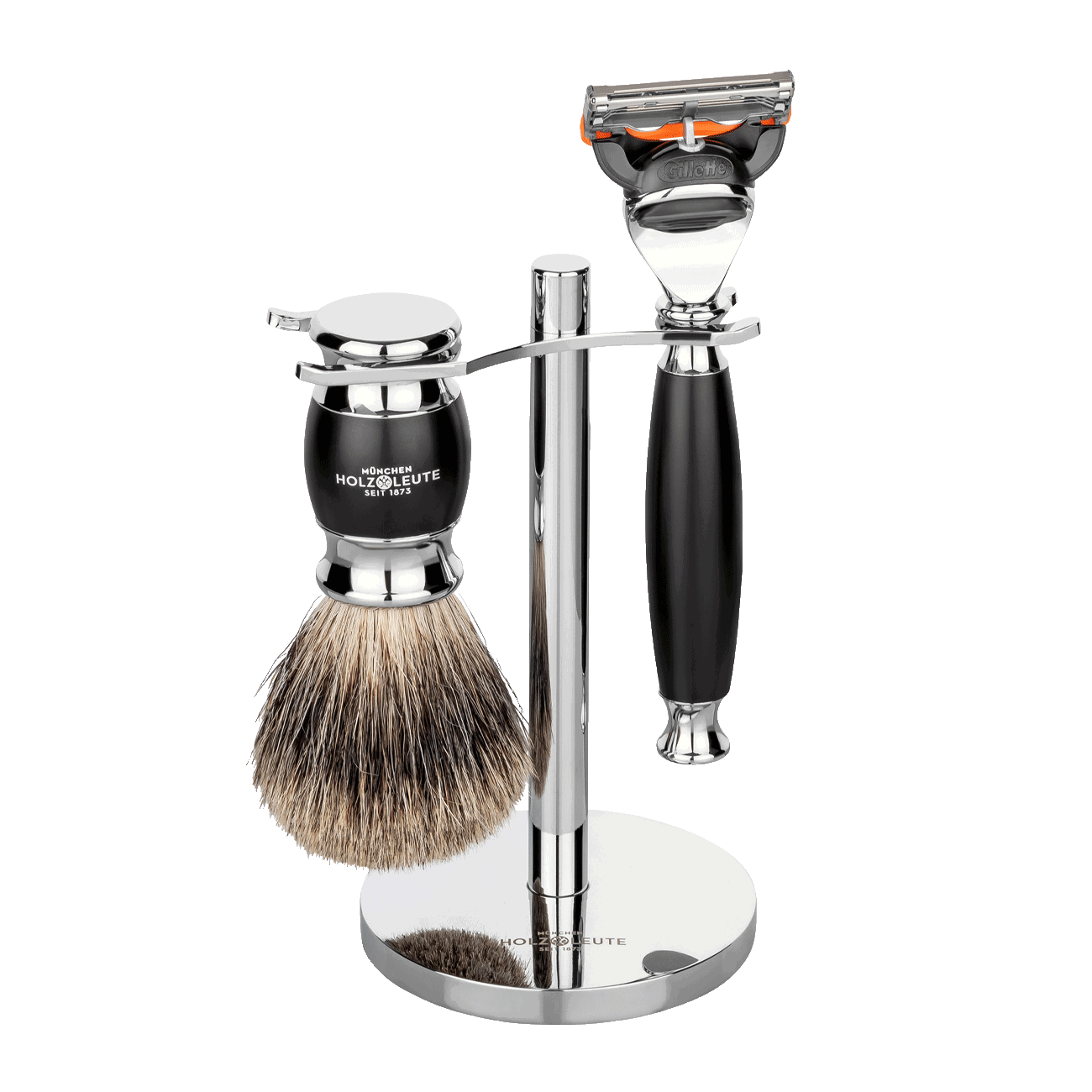 Rasierset Klassik Black mit Nassrasierer Fusion Rasierset Klassik Black mit Nassrasierer Fusion