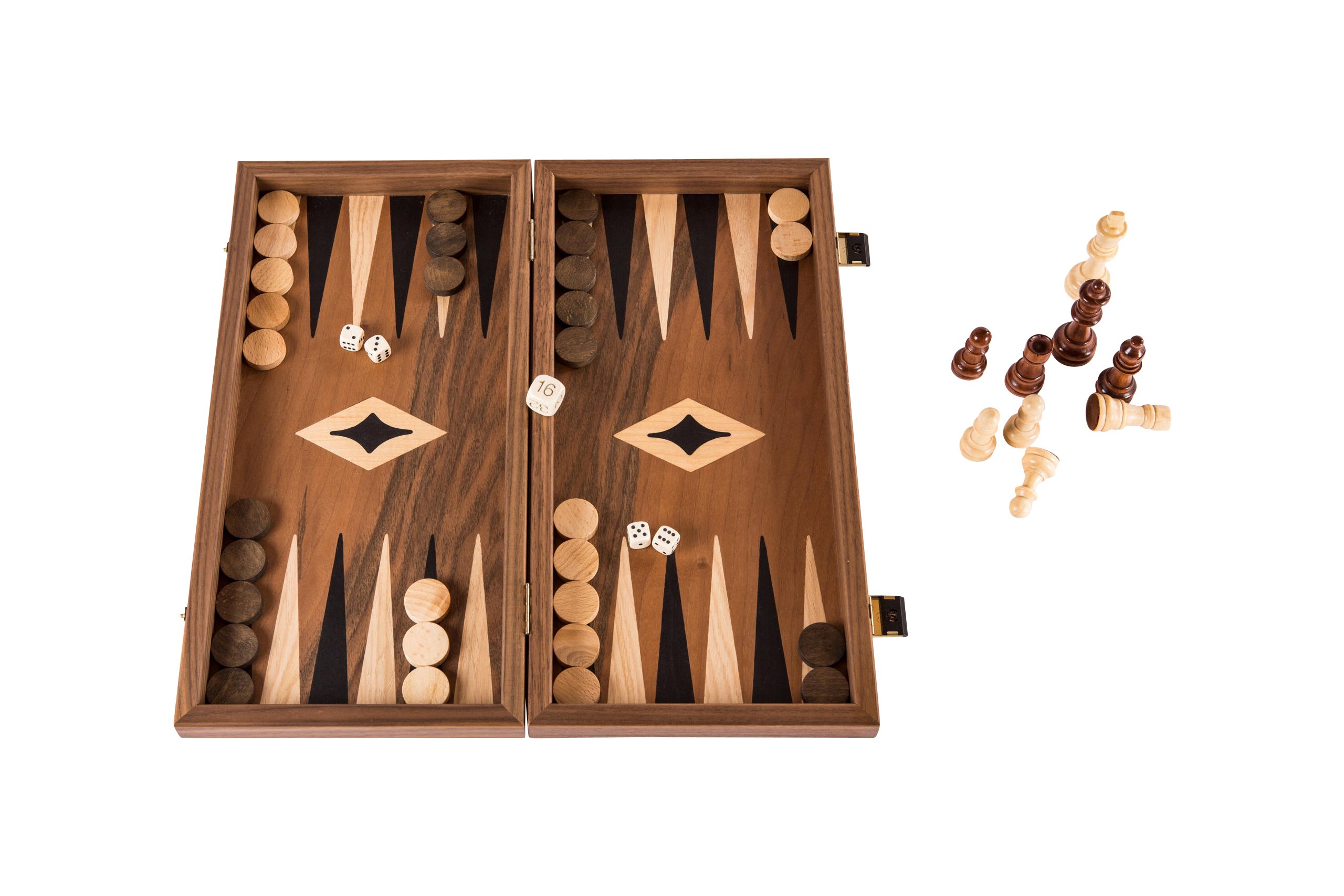 Holzspiele, Schach & Backgammon