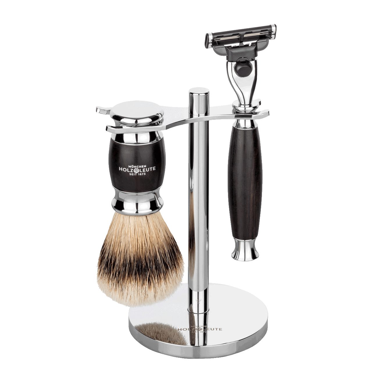 Rasierset Klassik Ebenholz mit Nassrasierer Gillette® Mach3® Rasierset Klassik Ebenholz mit Nassrasierer Gillette® Mach3®