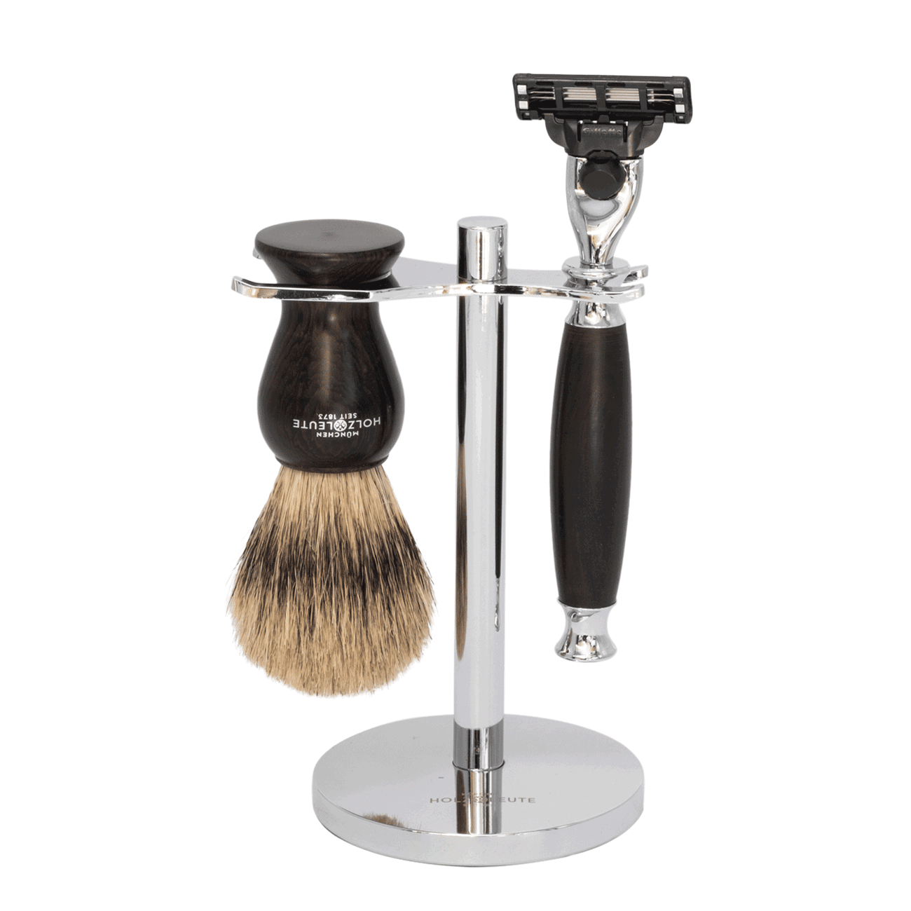 Rasierset Tivoli Ebenholz mit Nassrasierer Gillette® Mach3® Rasierset Tivoli Ebenholz mit Nassrasierer Gillette® Mach3®