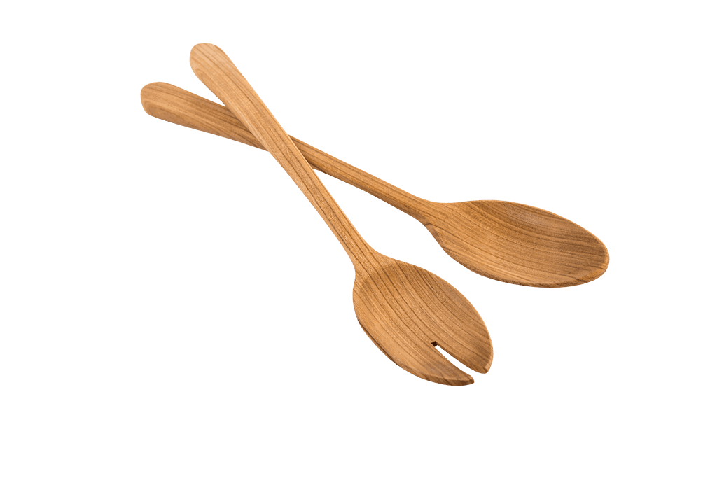 Salatbesteck Kirschbaum Deluxe mittel Salatbesteck Kirschbaum Deluxe mittel